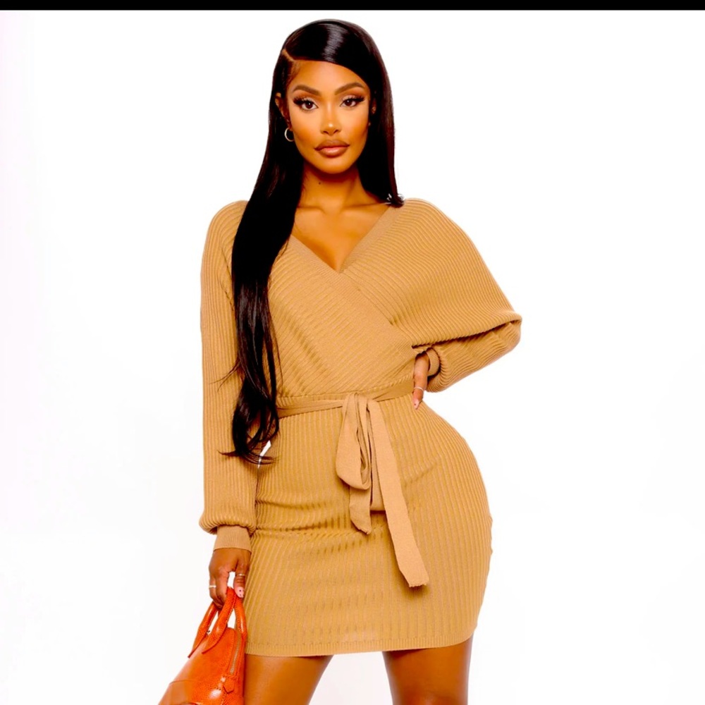 Brown date night dress